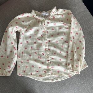Floral Cream Kids Shirt